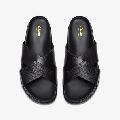Clarks Torford Cross Black Leather