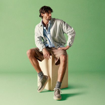 Clarks Torhill Hi Light Grey Suede