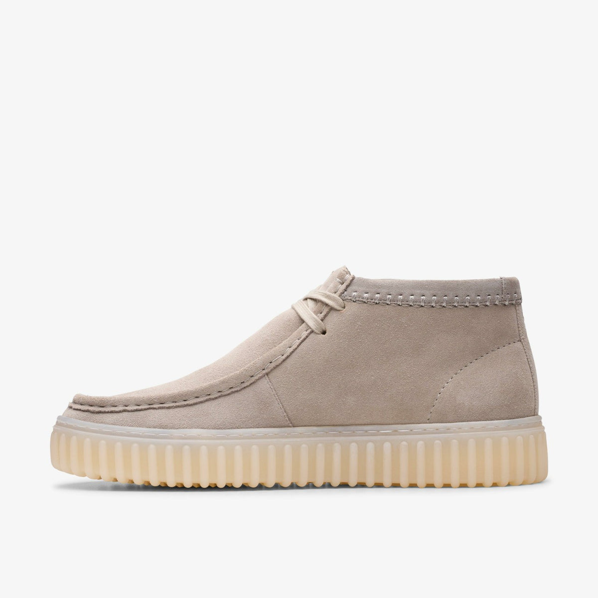Clarks Torhill Hi Light Grey Suede