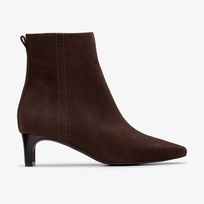 Clarks Edina Up Dark Brown Suede