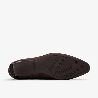 Clarks Edina Up Dark Brown Suede