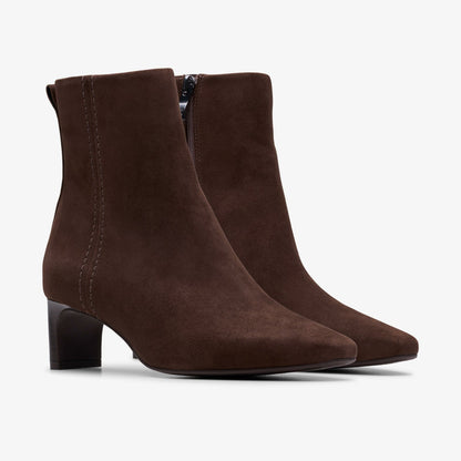 Clarks Edina Up Dark Brown Suede