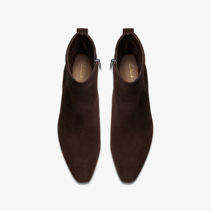 Clarks Edina Up Dark Brown Suede