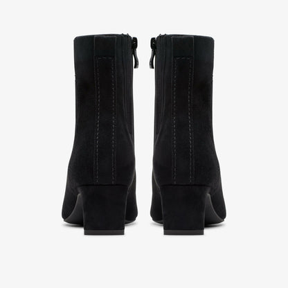 Clarks Edina Up Black Suede