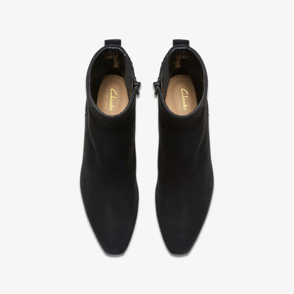 Clarks Edina Up Black Suede