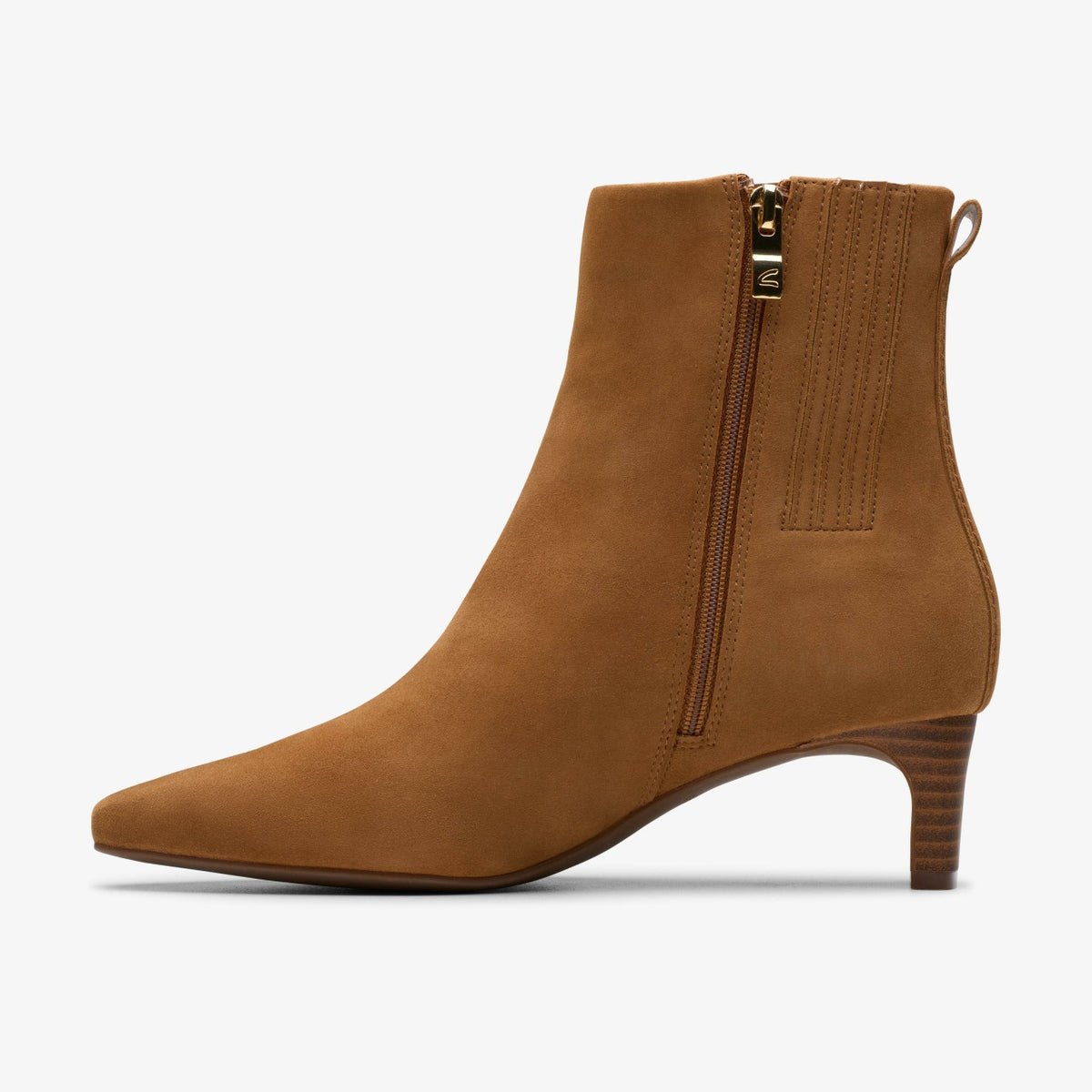 Clarks Edina Up Tan Suede