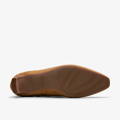 Clarks Edina Up Tan Suede