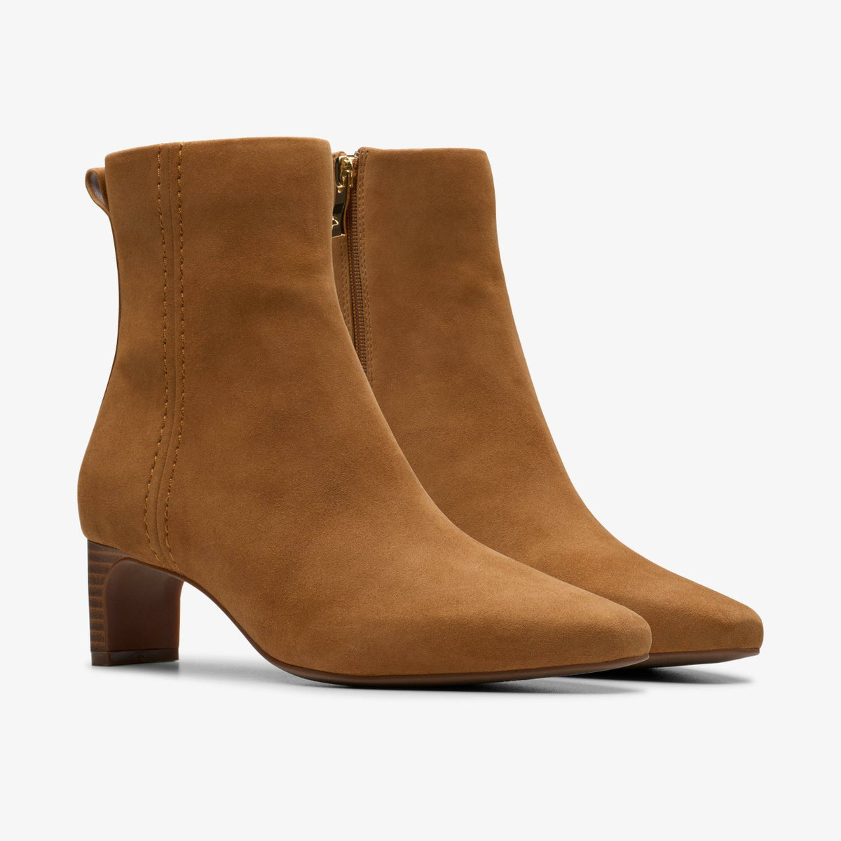 Clarks Edina Up Tan Suede