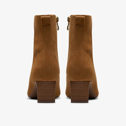 Clarks Edina Up Tan Suede