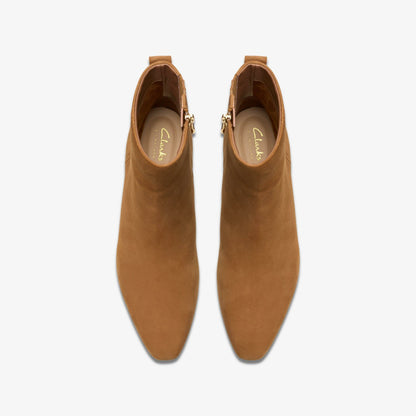 Clarks Edina Up Tan Suede