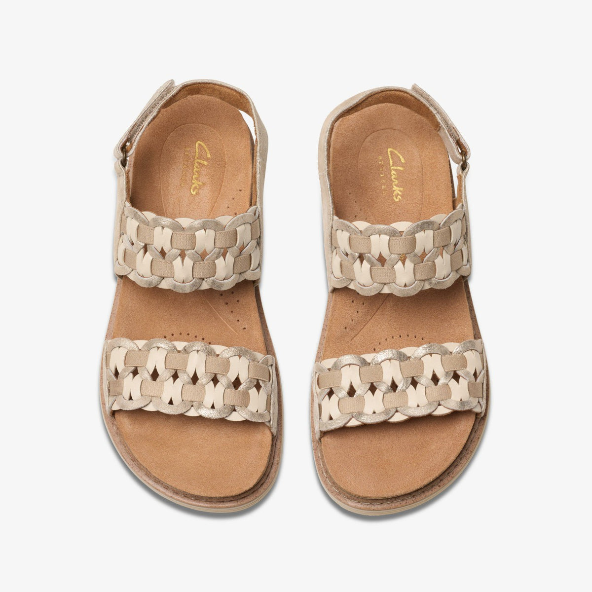 Clarks Arwell Glide Metallic Combination