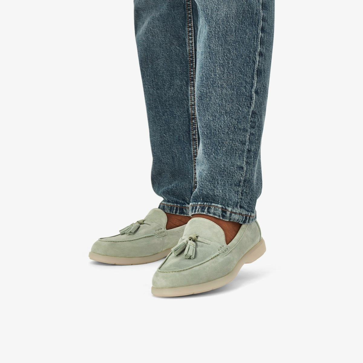 Clarks Narini Edge Light Green Suede
