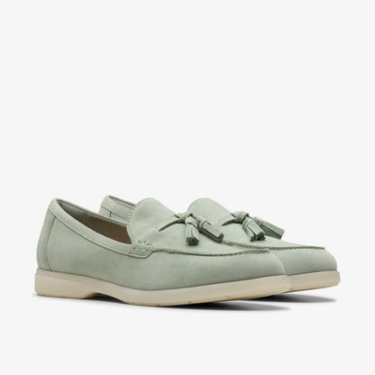 Clarks Narini Edge Light Green Suede