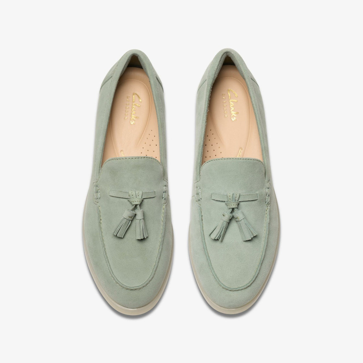Clarks Narini Edge Light Green Suede