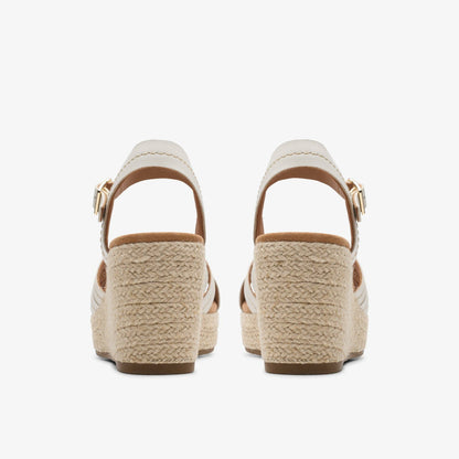 Clarks Sabina Strap Cream Leather