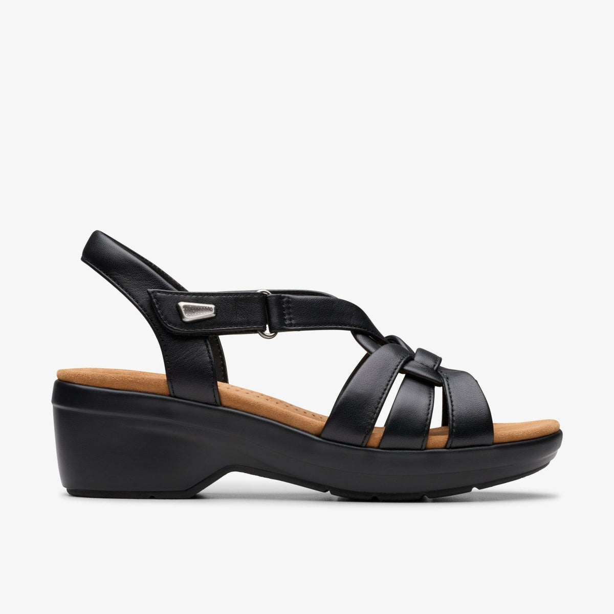 Clarks Tuleah Cross Black Leather