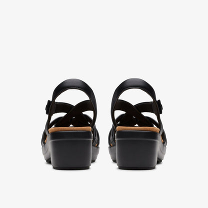 Clarks Tuleah Cross Black Leather