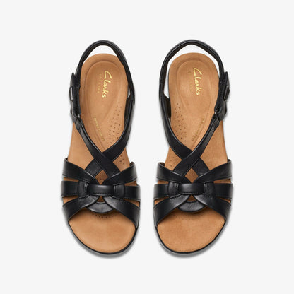Clarks Tuleah Cross Black Leather