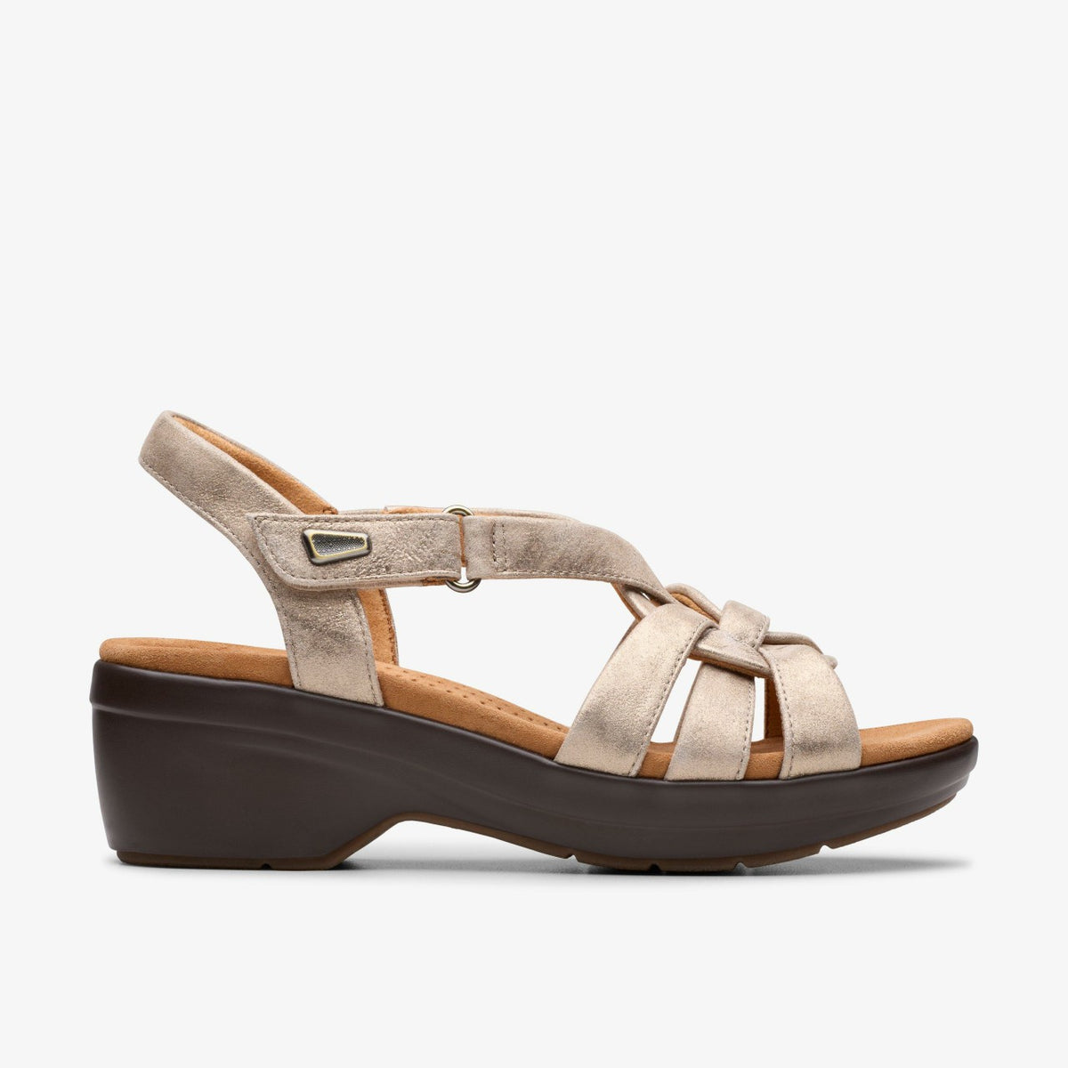 Clarks Tuleah Cross Metallic Leather