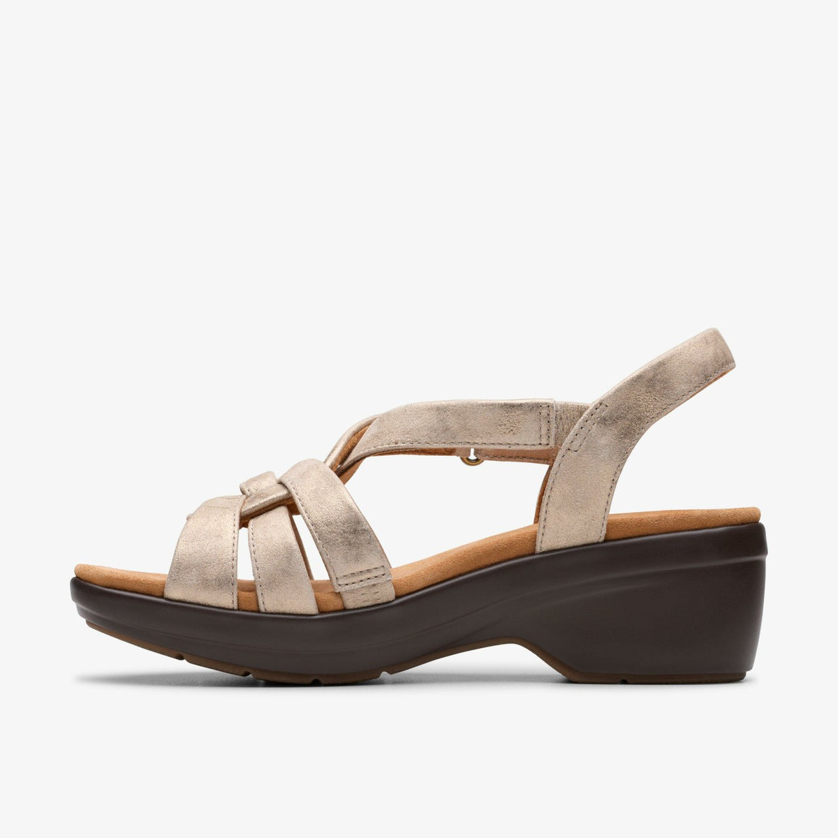 Clarks Tuleah Cross Metallic Leather