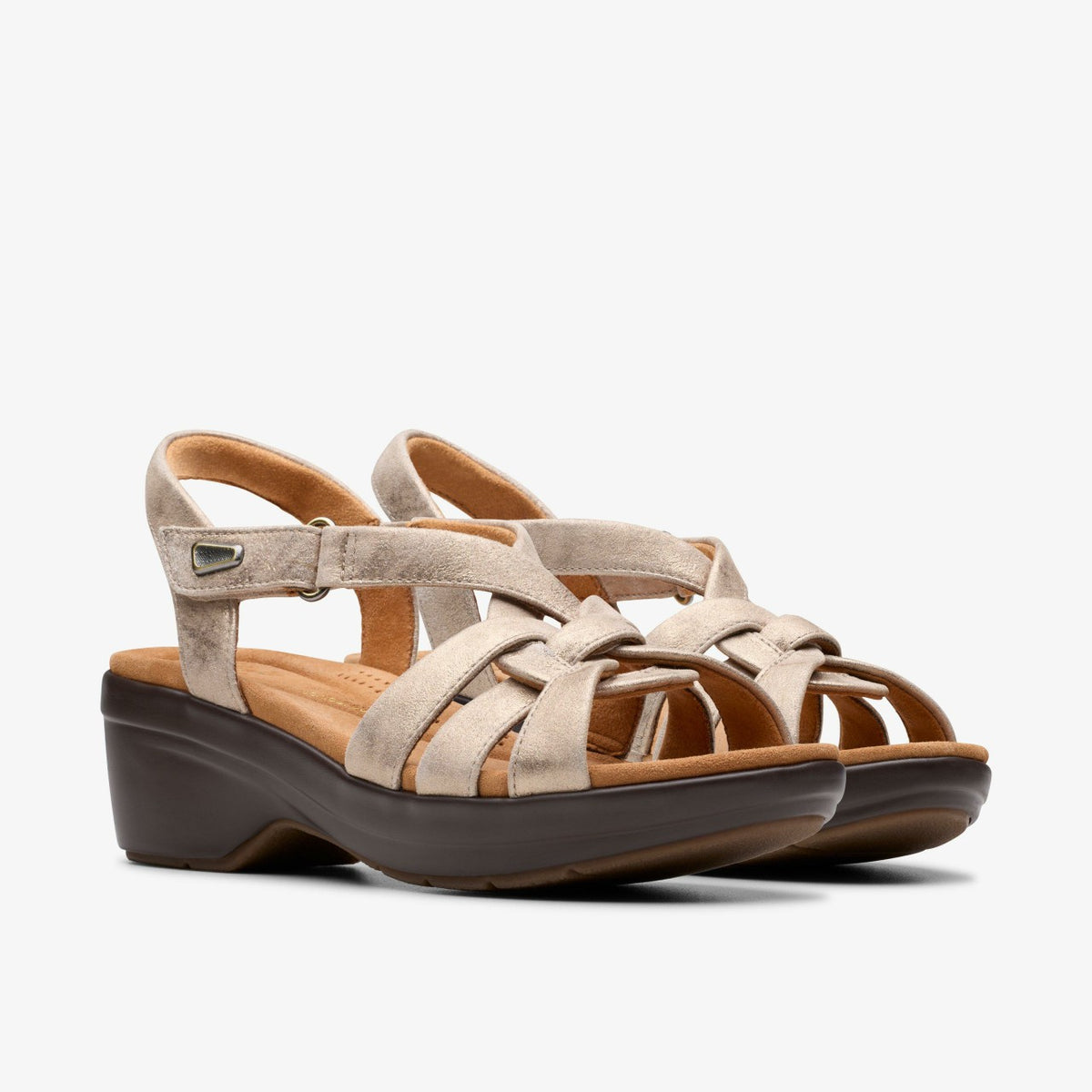 Clarks Tuleah Cross Metallic Leather