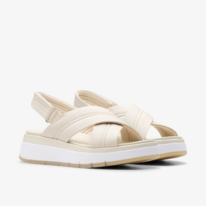 Clarks Tuscan Cross Cream Leather