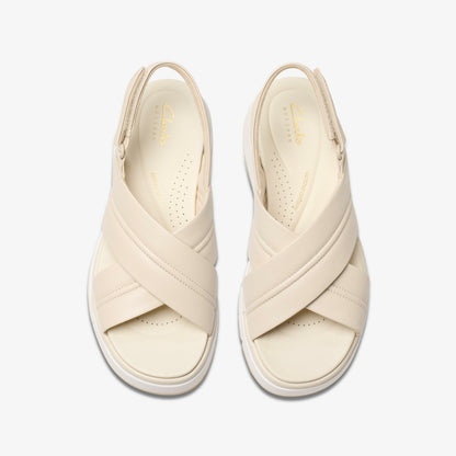 Clarks Tuscan Cross Cream Leather