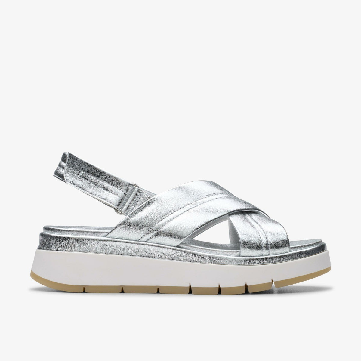 Clarks Tuscan Cross Silver Leather