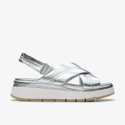Clarks Tuscan Cross Silver Leather