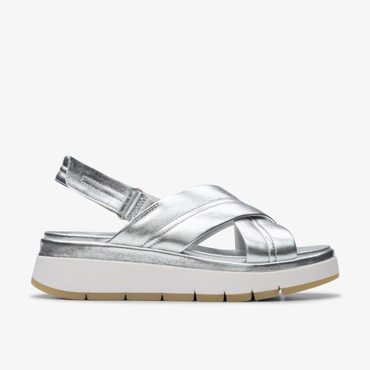 Clarks Tuscan Cross Silver Leather