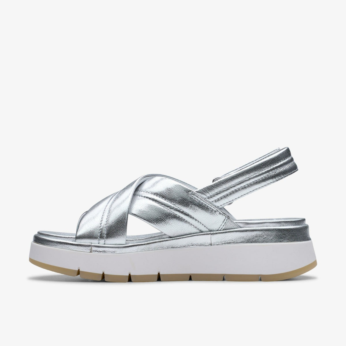 Clarks Tuscan Cross Silver Leather