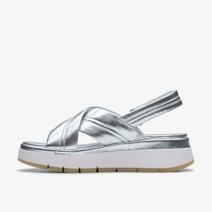 Clarks Tuscan Cross Silver Leather