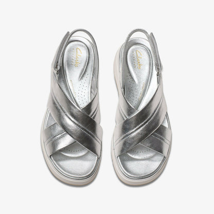 Clarks Tuscan Cross Silver Leather