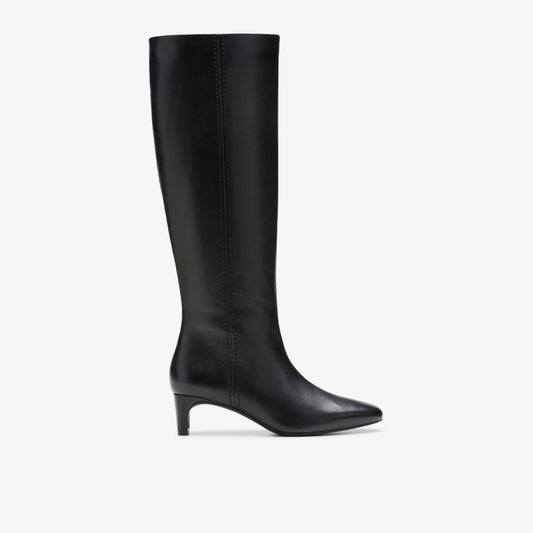 Clarks Edina Tall Black Leather