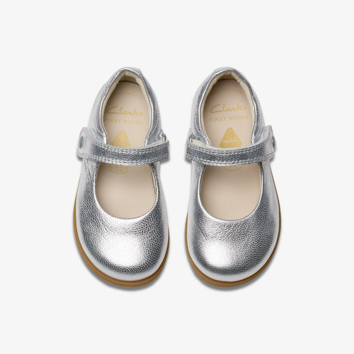 Clarks Drew Tap Toddler Silver Metallic