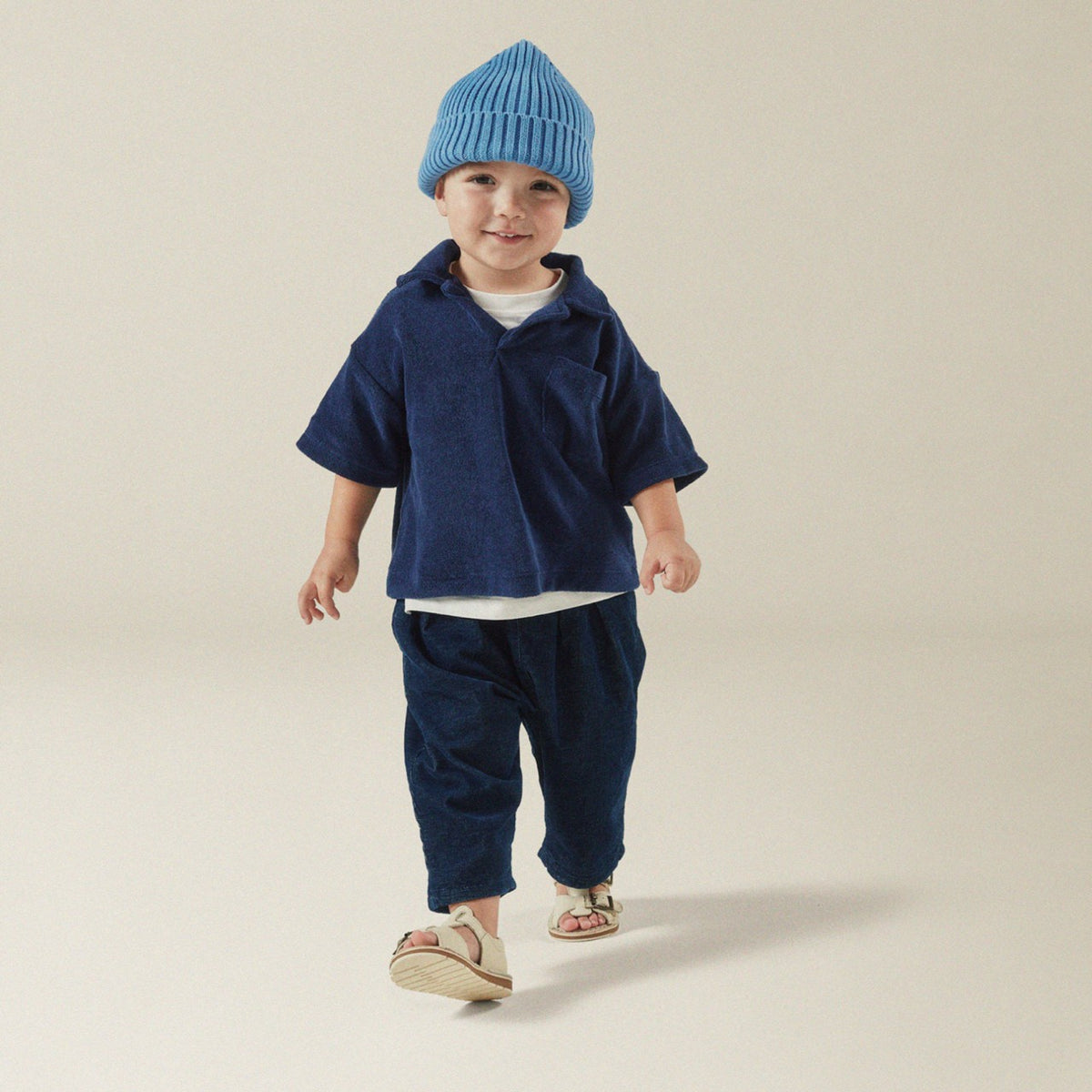 Clarks Playsun RF Toddler Off White Leather
