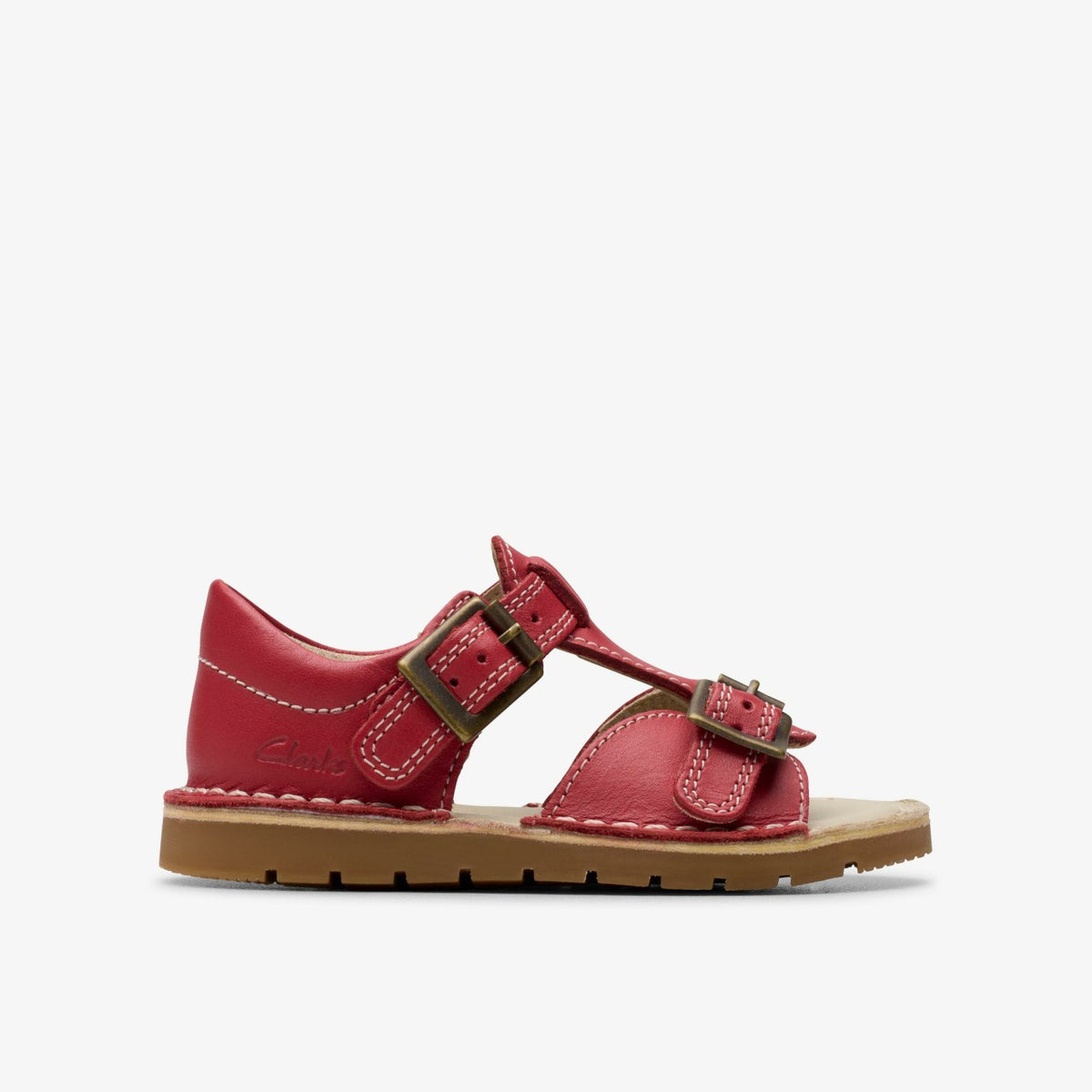 Clarks Playsun Toddler Red Leather