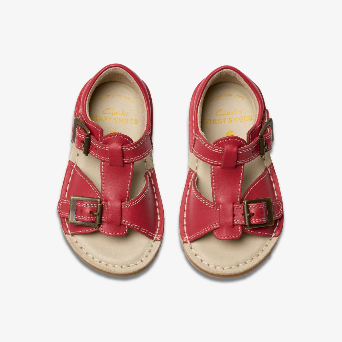 Clarks Playsun Toddler Red Leather