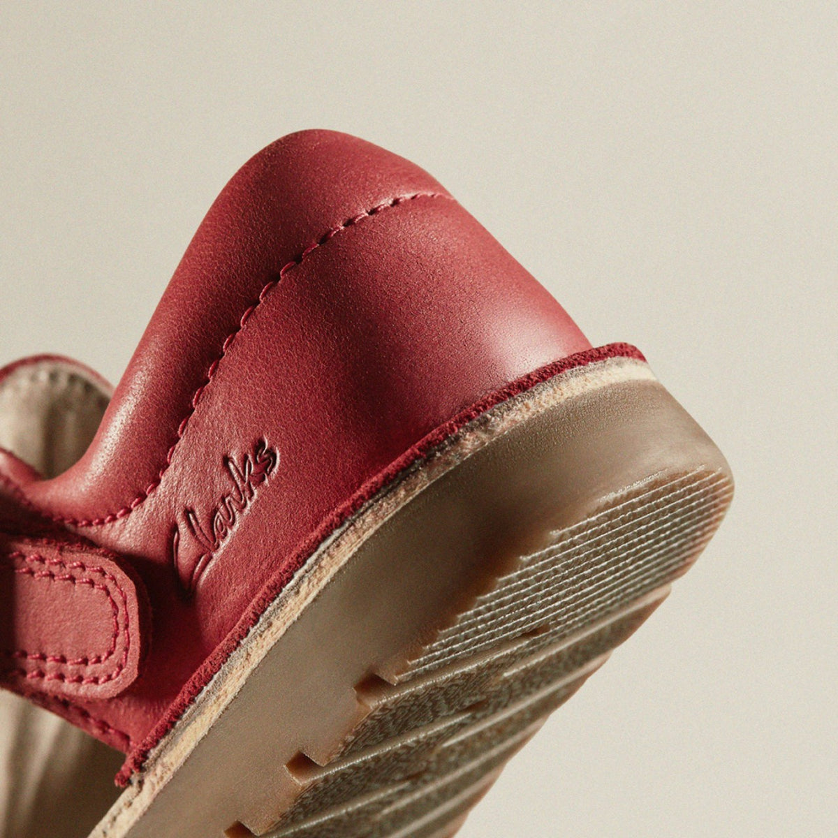 Clarks Playsun Toddler Red Leather