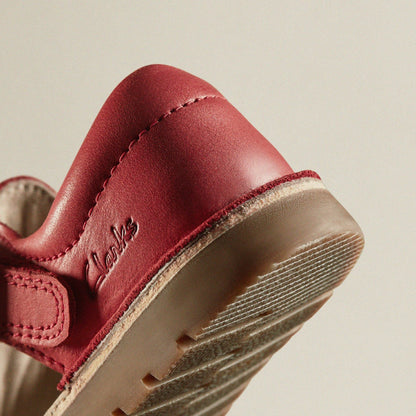 Clarks Playsun Toddler Red Leather