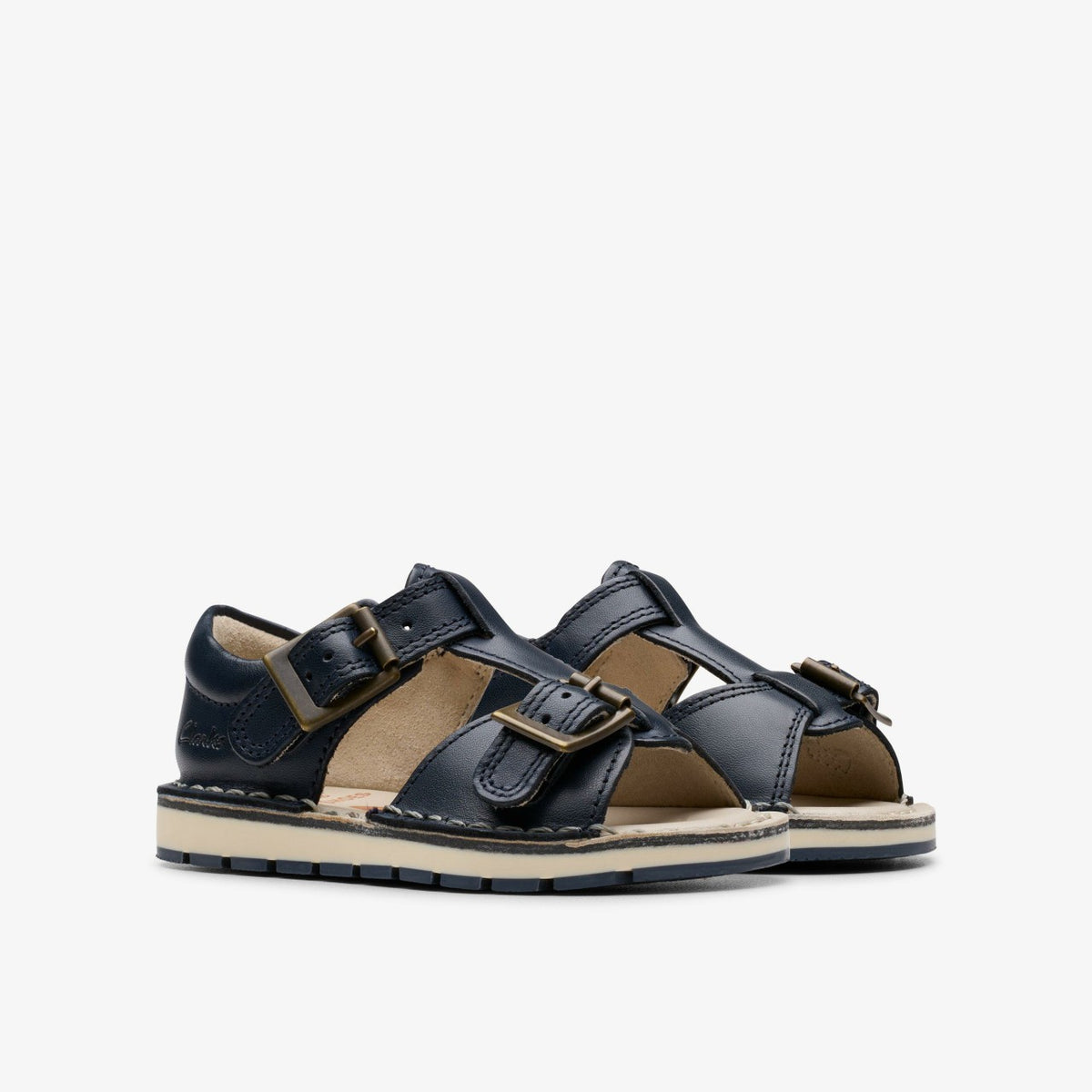 Clarks Playsun Toddler Navy Leather