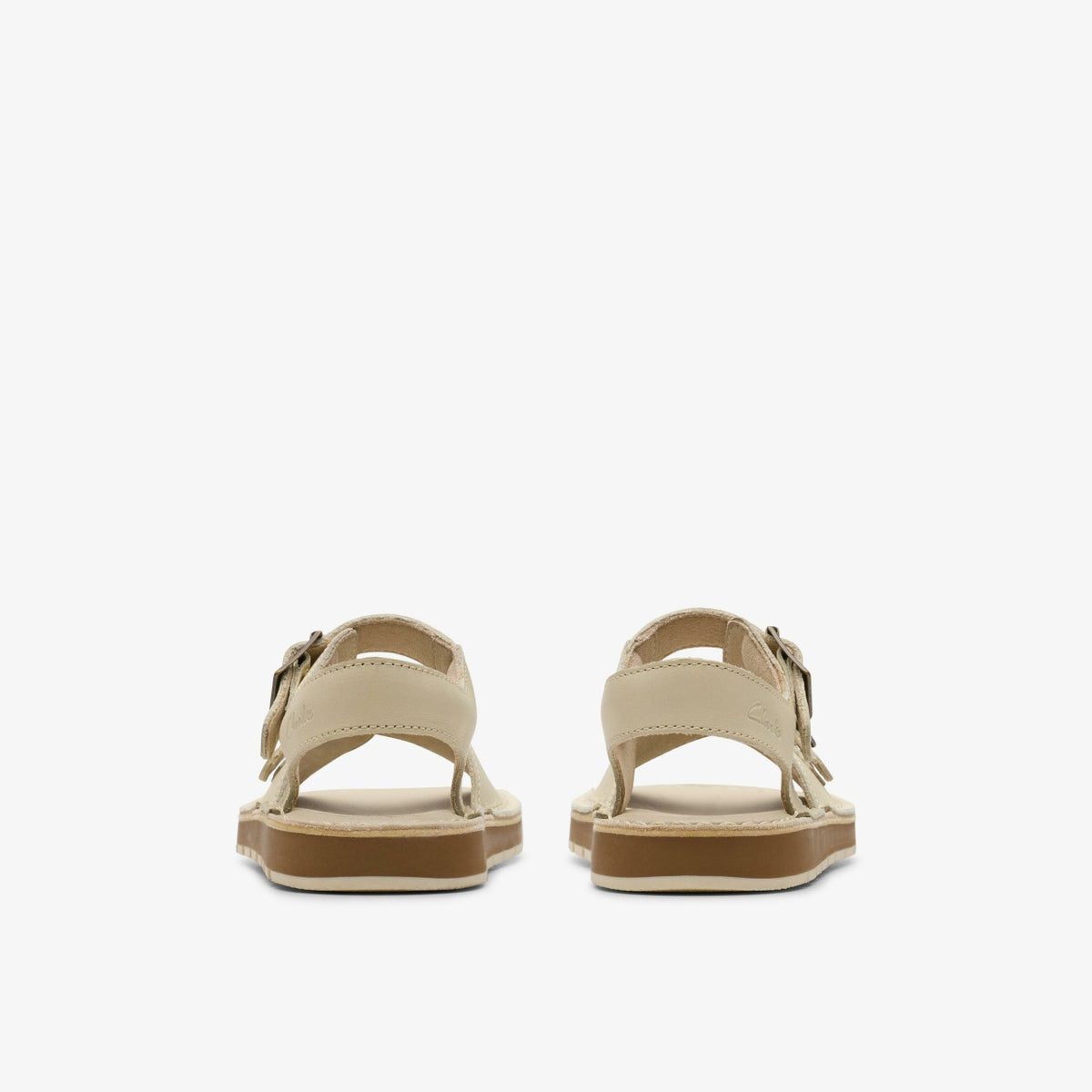 Clarks Playsun Kid Off White Leather