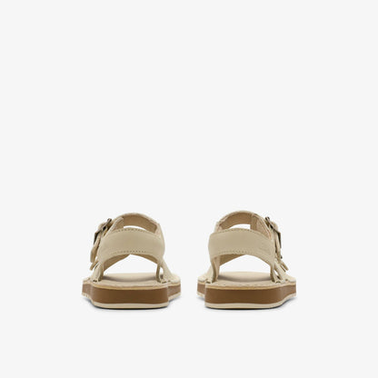 Clarks Playsun Kid Off White Leather