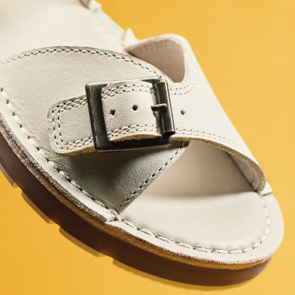 Clarks Playsun Kid Off White Leather