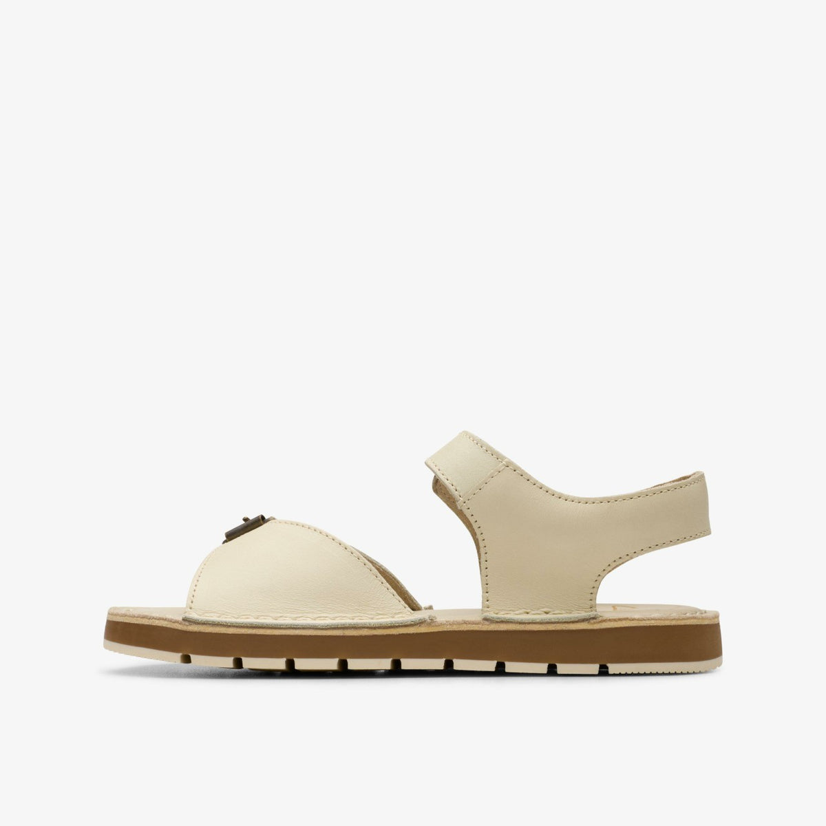 Clarks Playsun Kid Off White Leather