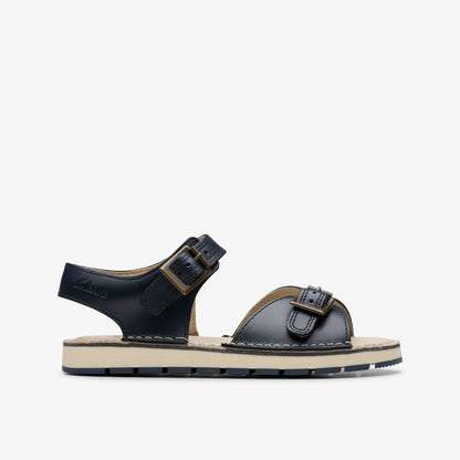 Clarks Playsun Kid Navy Leather