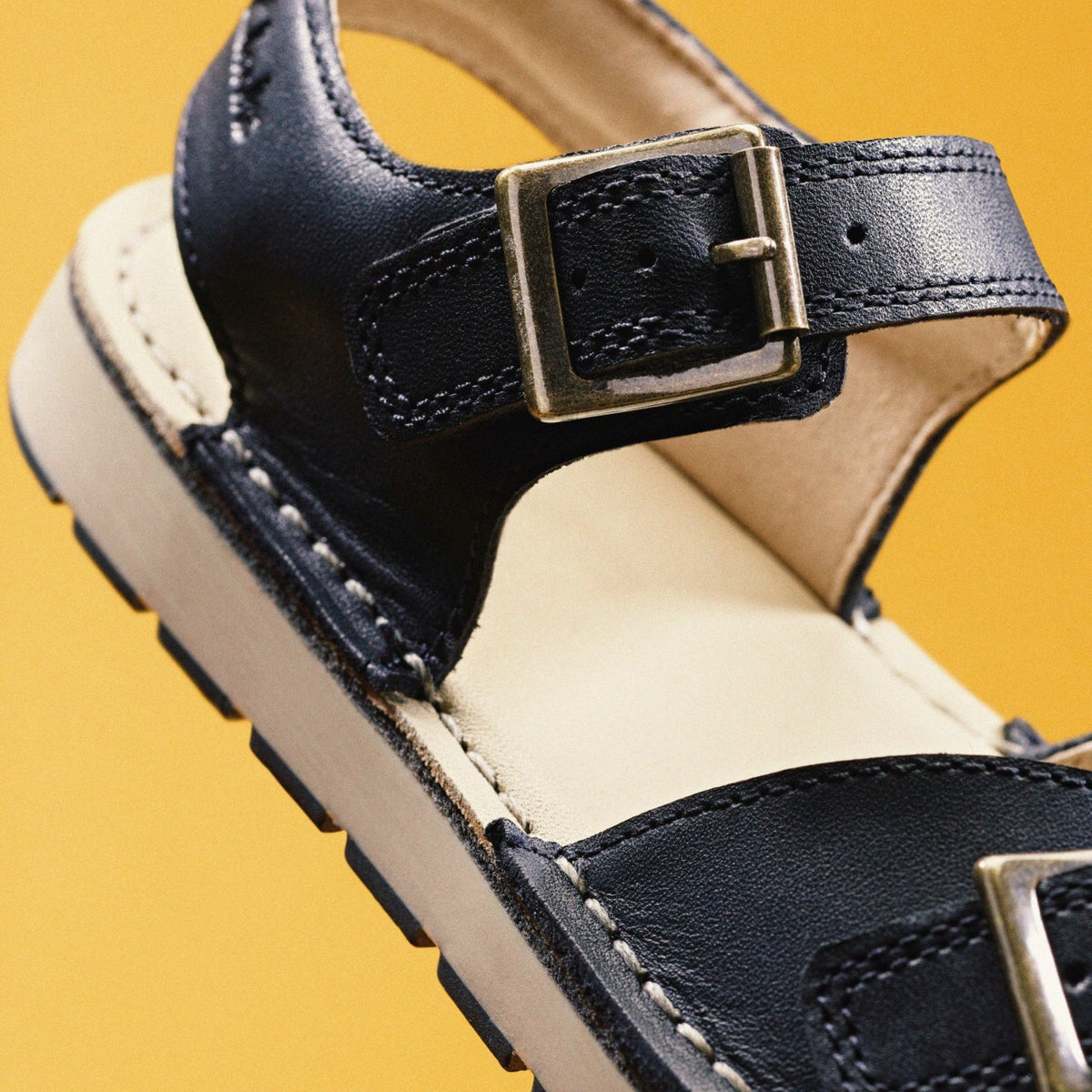 Clarks Playsun Kid Navy Leather