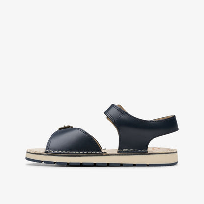 Clarks Playsun Kid Navy Leather