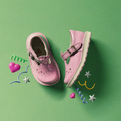 Clarks Joyful Skip Toddler Pink Patent