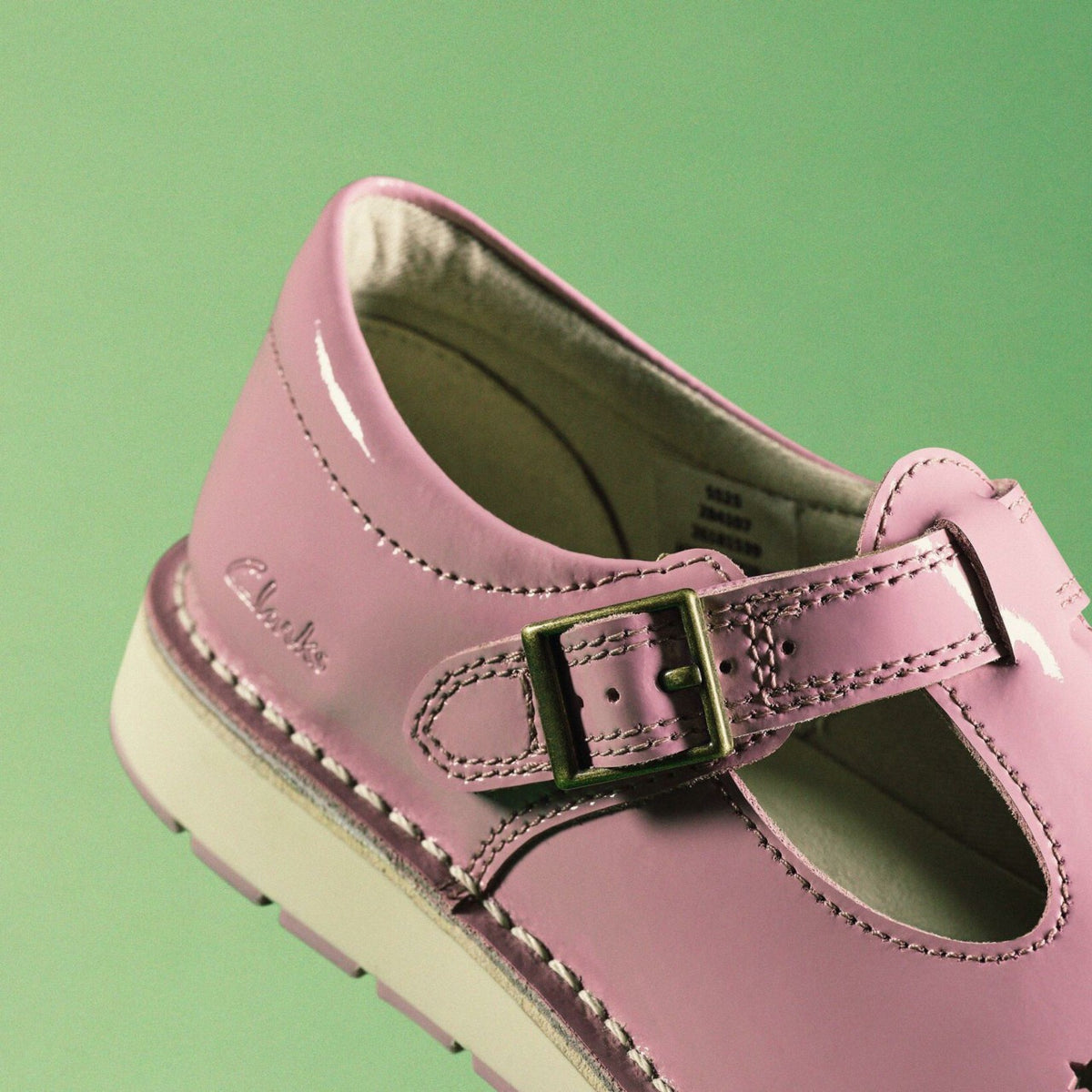 Clarks Joyful Skip Kid Pink Patent